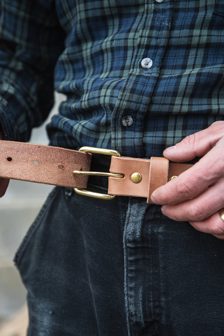 LIMITED RUN - Russet Horsehide Veg Tanned Belt No. 1509