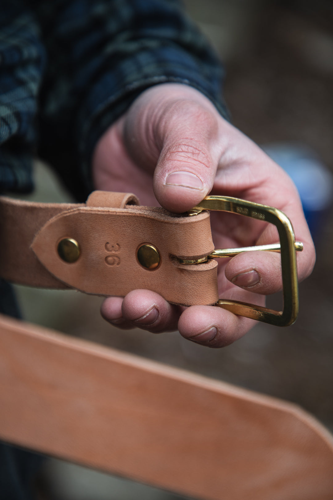 LIMITED RUN - Russet Horsehide Veg Tanned Belt No. 1509