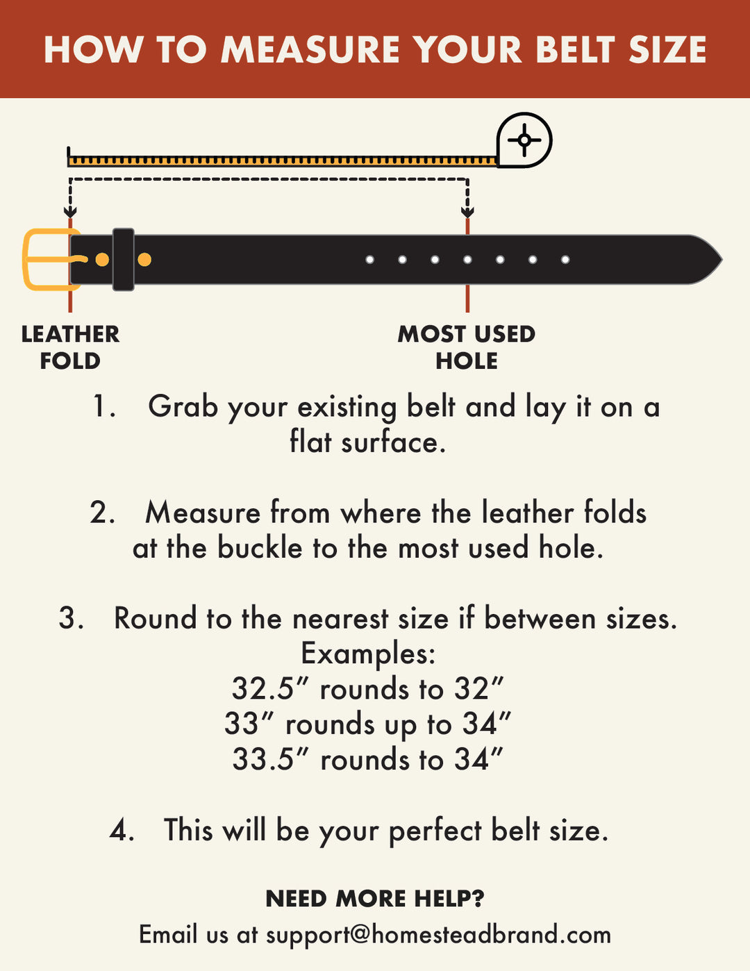 Belt Measuring Guide - Brown #color_brown