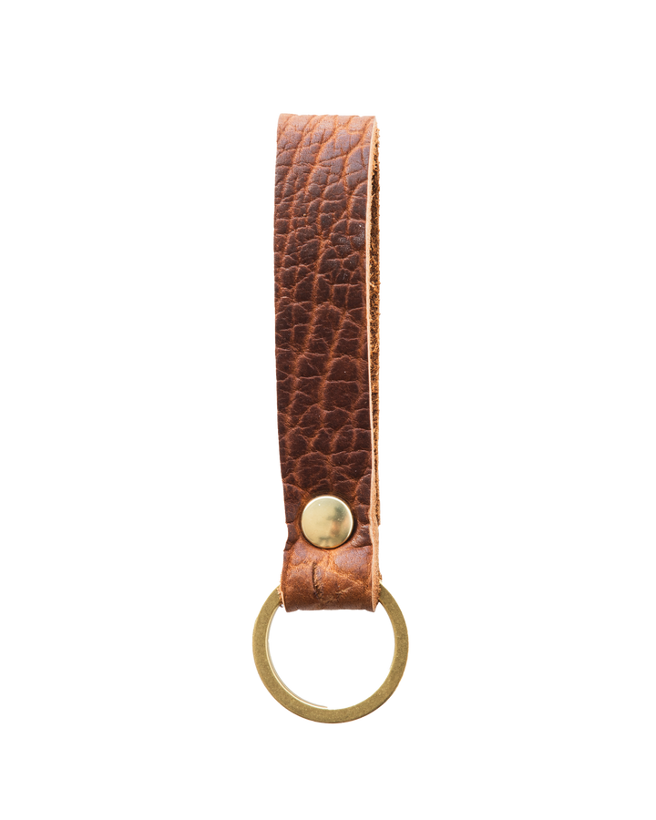 Bison Key Fob Back White Background