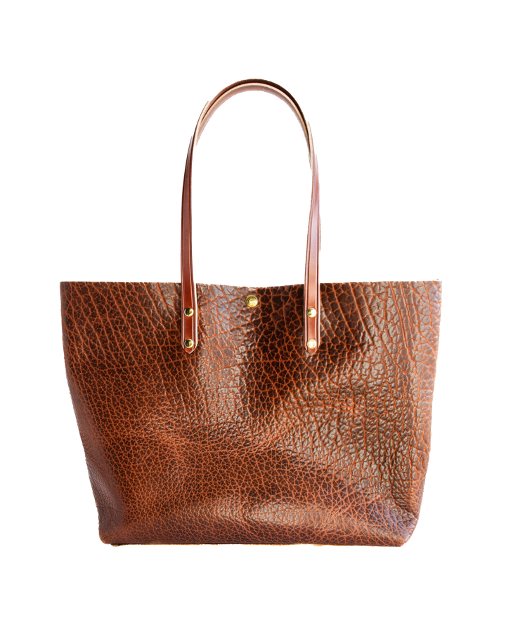 Classic Tote Bison Back White background #color_brown