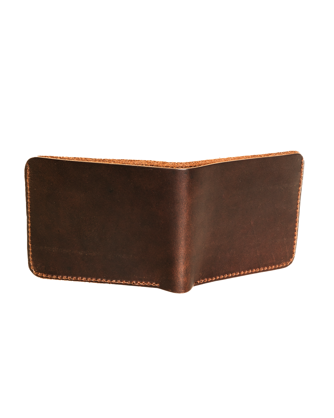 Essential bifold wallet white background back #color_brown