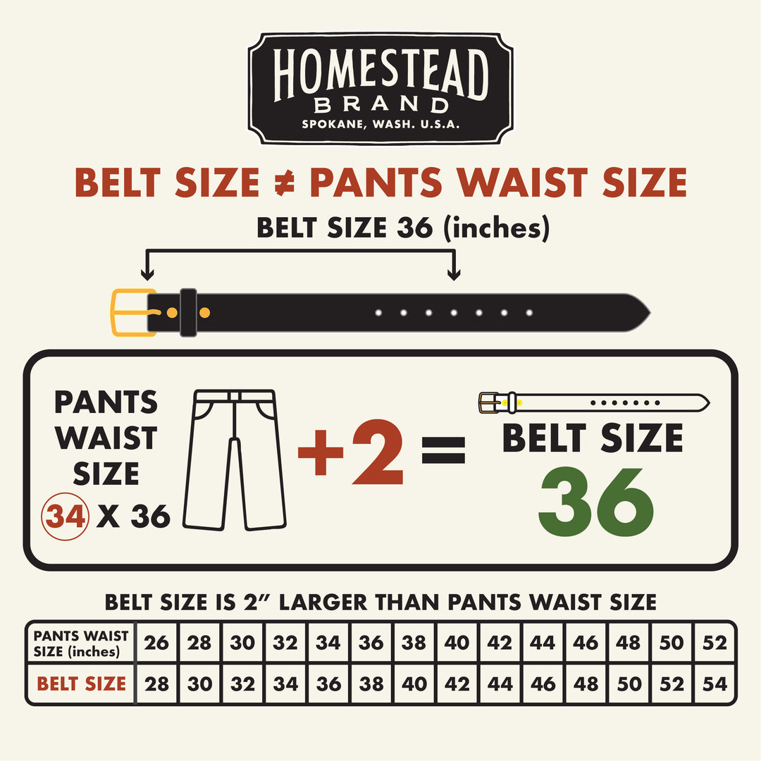 Belt Sizing Guide #color_brown