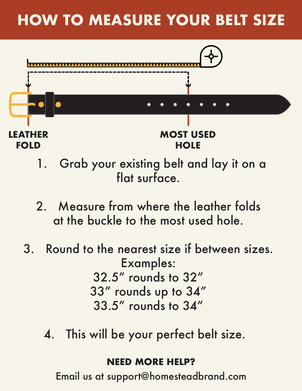 Belt Measuring Guide - Brown #color_brown