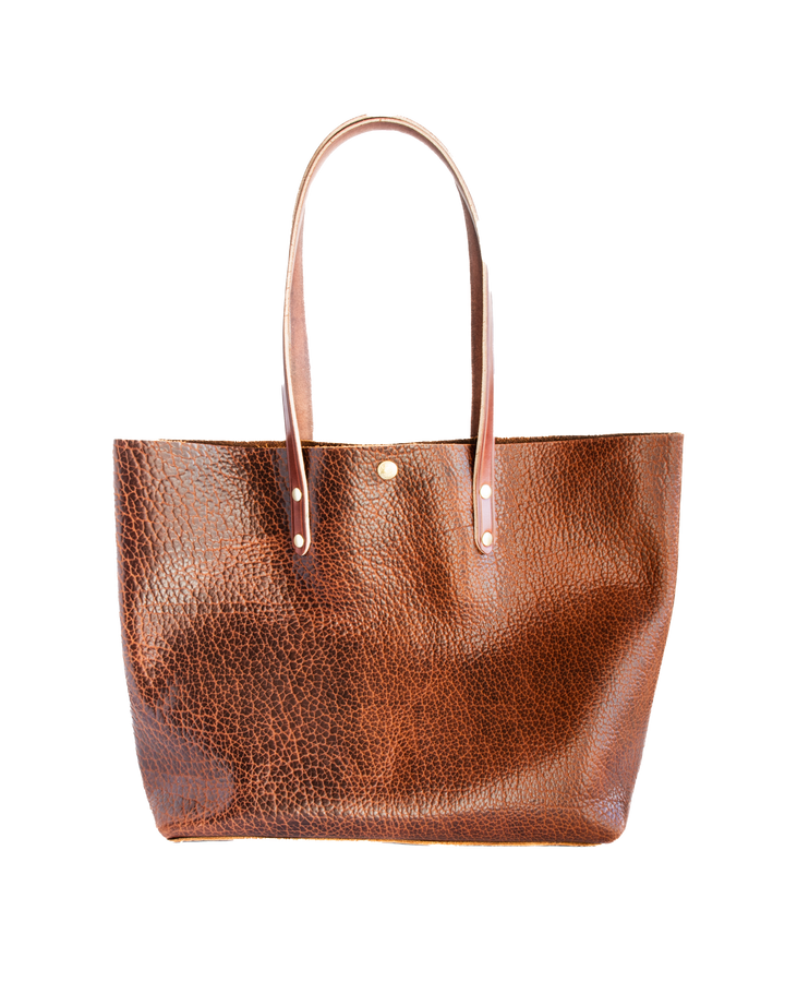 Classic Tote Bison Front White background #color_brown