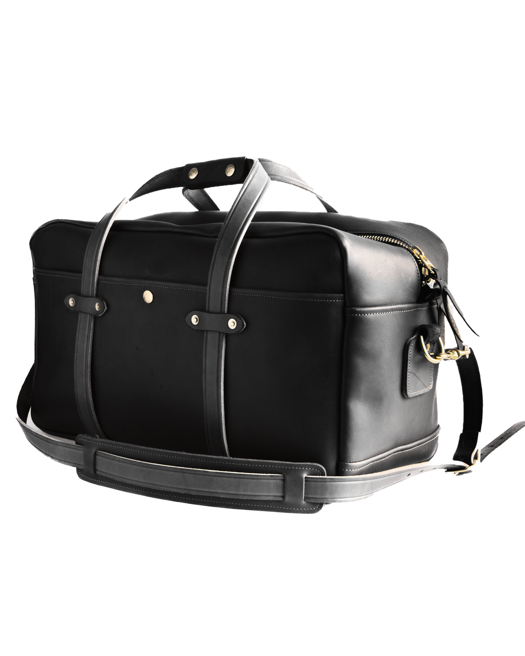 Duffle Mens Black Angled Front White Background #color_black