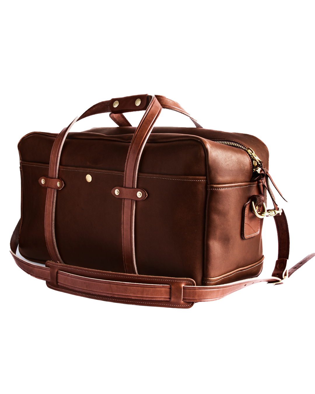 Duffle Mens Brown Angled Front White Background #color_brown