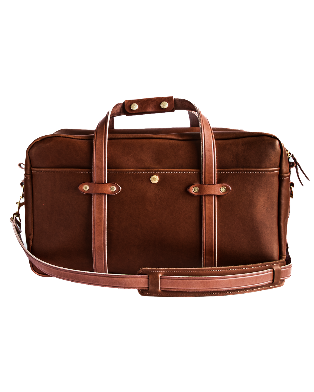 Duffle Mens Brown Front White Background #color_brown