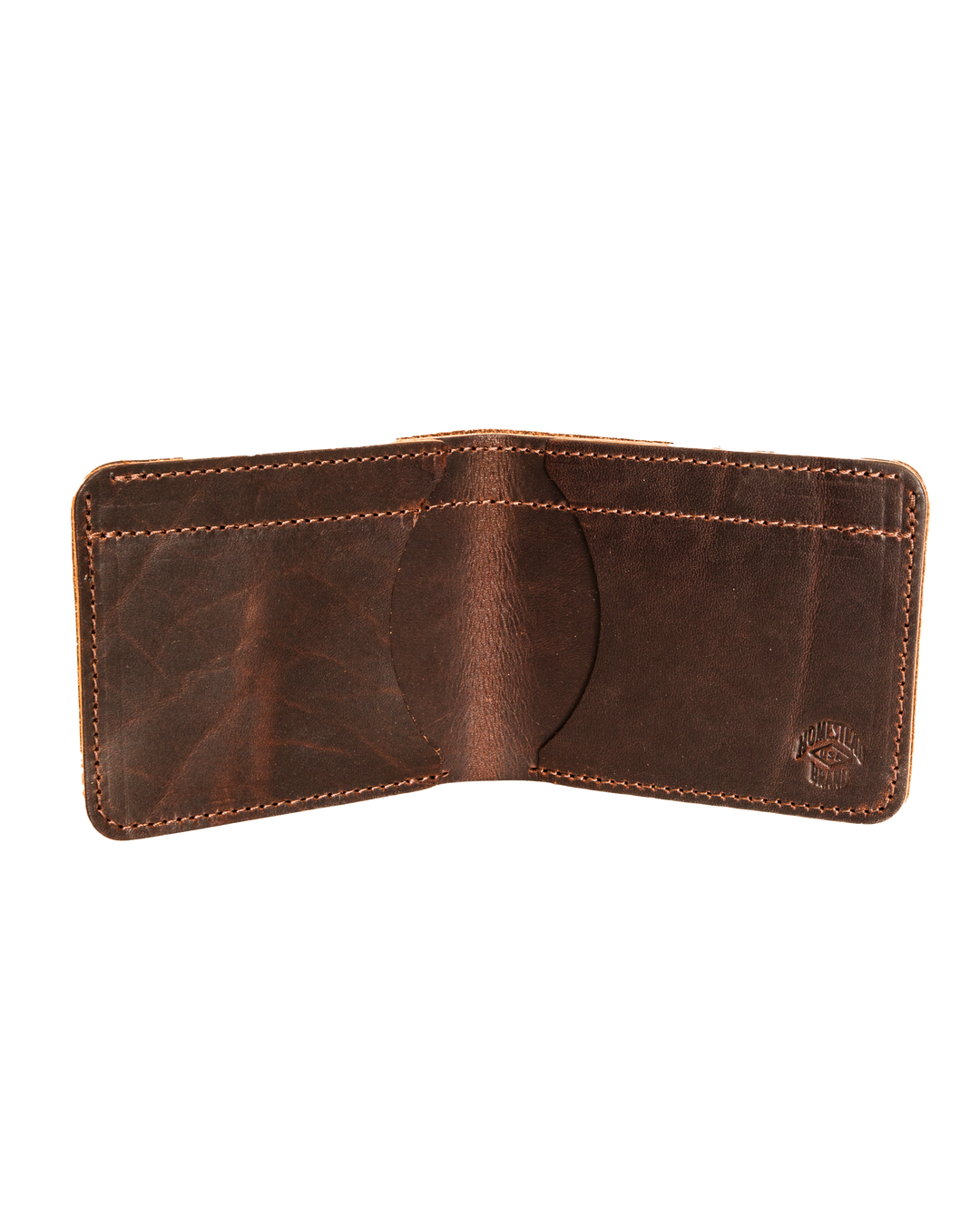 Essential bifold wallet white background inside #color_brown