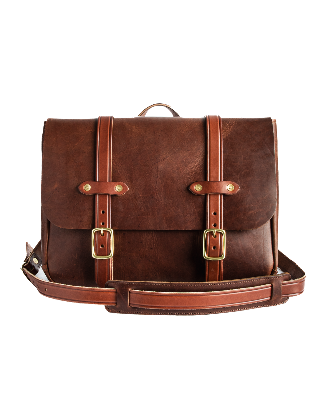 FieldBag Brown Front White Background #color_brown