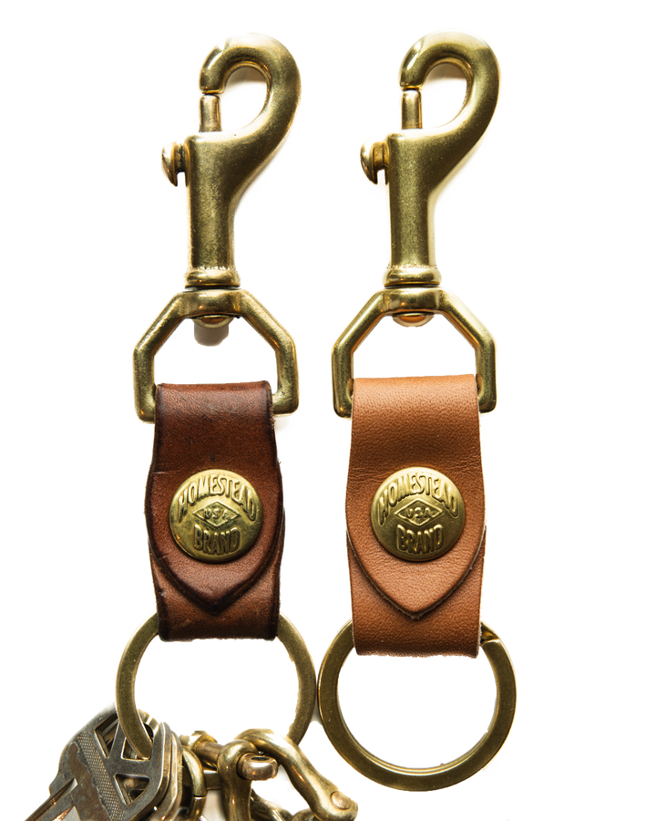 Utility Key Clips with Keys #color_bourbon