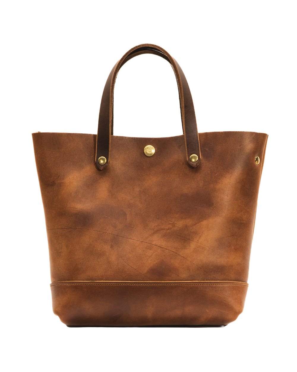 mini tote in brown #color_brown
