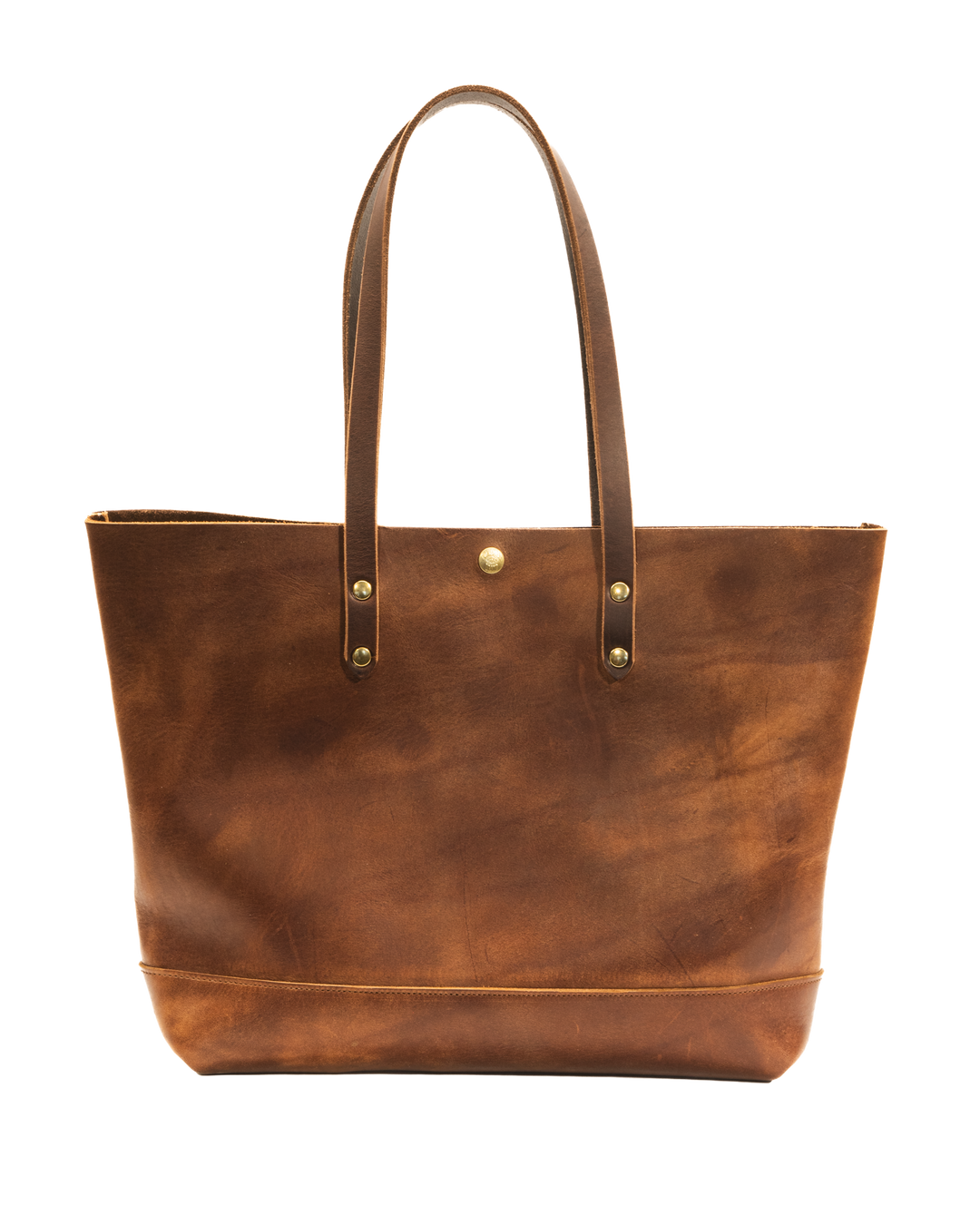 classic tote in brown front shot #color_brown