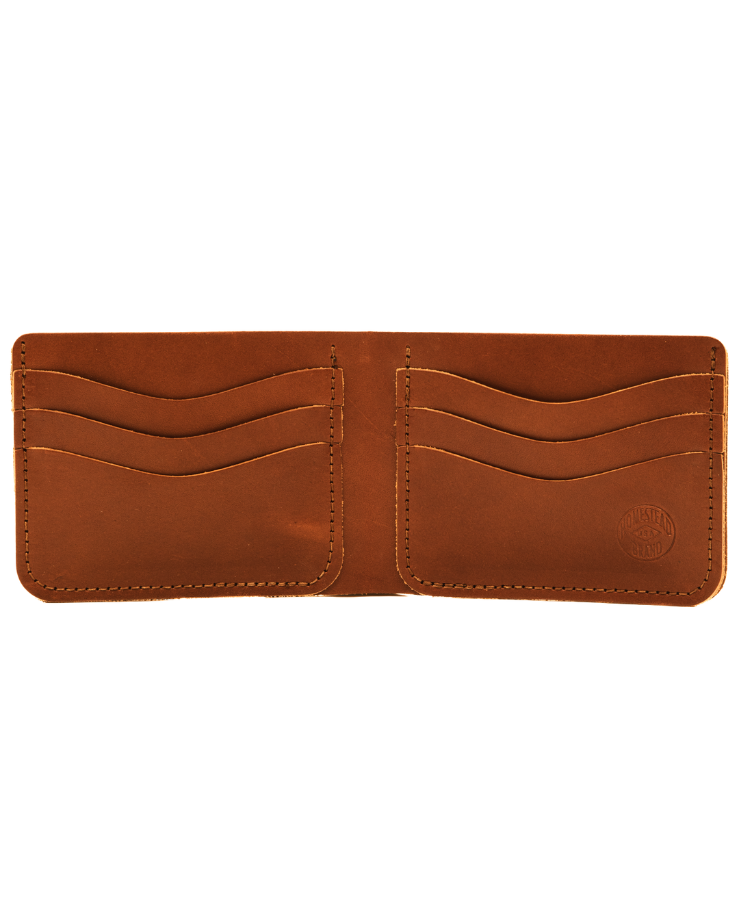 brown bifold wallet open #color_brown