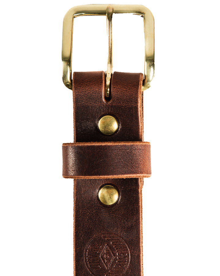 Mens-Essential-Belt-Brown-Top-Brass-Front #color_brown