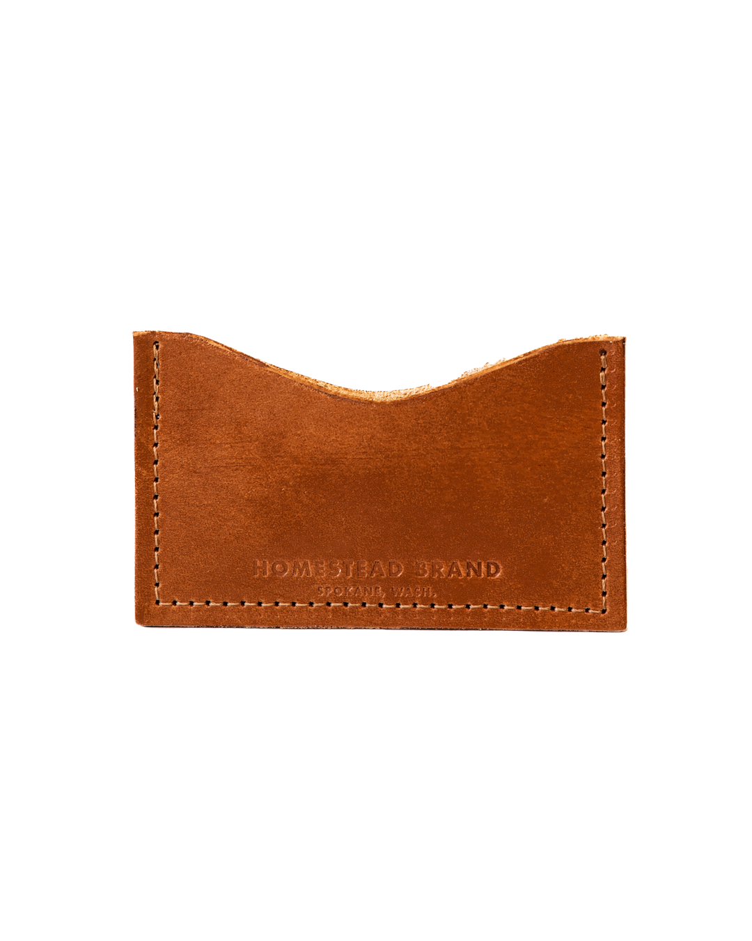 Brown Card Wallet Front #color_brown