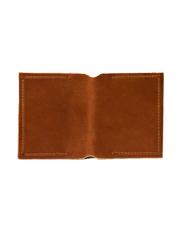 Brown Field Wallet Back Open #color_brown