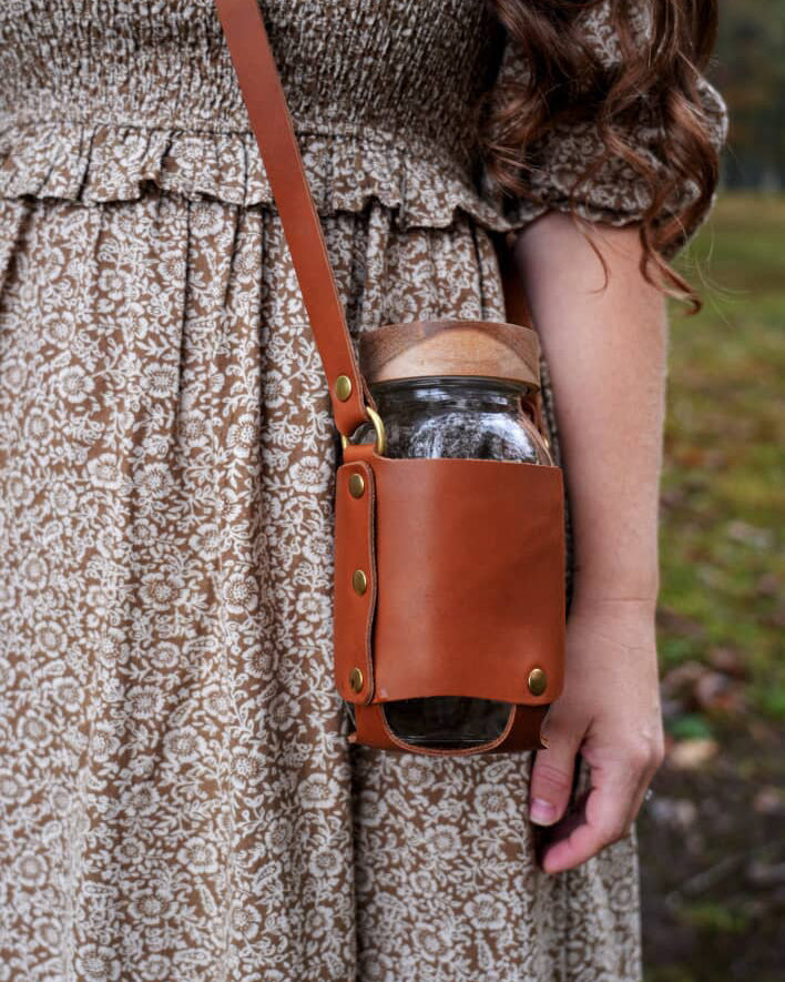 Leather Mason Jar Carrier No. 2103 – Homestead Brand